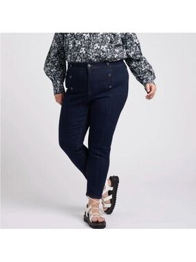 Universal Standard X Erdem Poppy Sailor Jeans Size 14